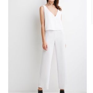White Layered Jumpsuit NWT